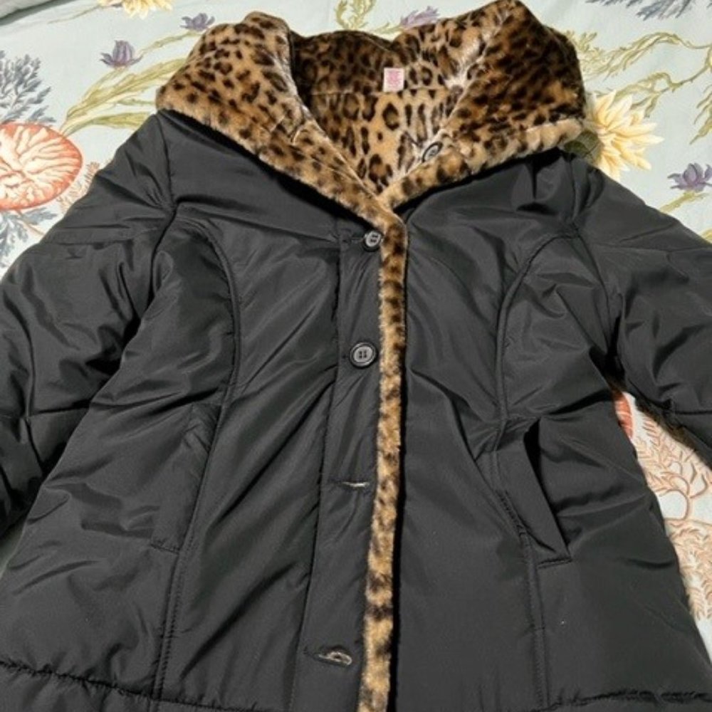 Justice Faux Fur Lined Jacket